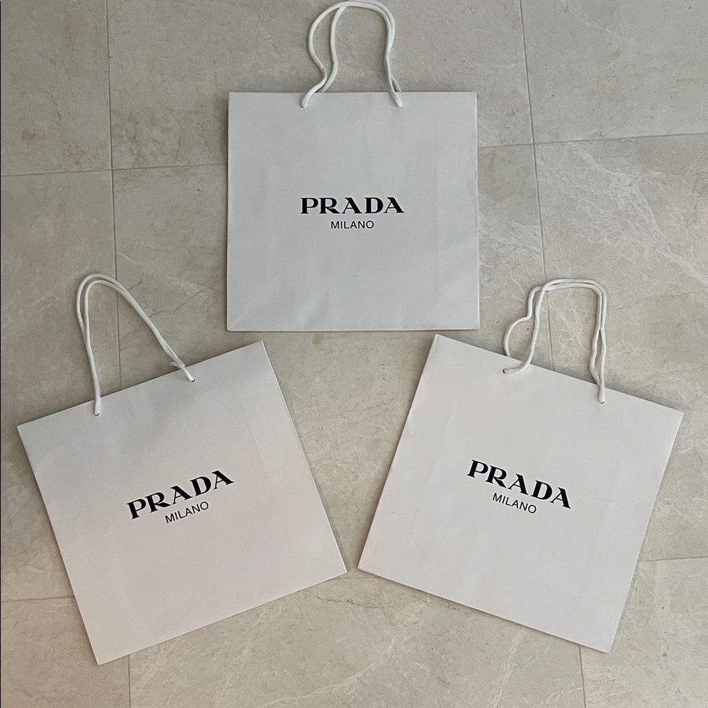 Prada White Tote Bag